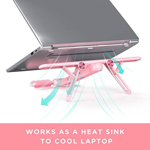 Seenda laptop stalak, ergonomski prijenosni štand, podesiv notebook riser držač kompatibilan sa Macbook-om,