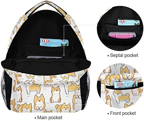 Jiponi Shiba Inu Pasfack za žene Muškarci, školska torba za studente Bookbag Travel Laptop ruksak torbica