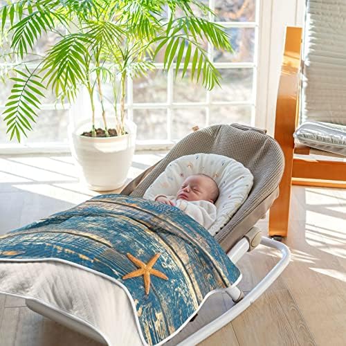 Swaddle pokrivača drvena ploča za sunčanje za novorođenčad, primanje pokrivača, lagana mekana prekrivačica