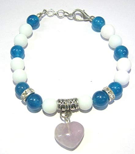 Crystalmiracle ekskluzivna narukvica od perla sa ametistom srčane modne nakit poklon pribor kristalno zdravlje