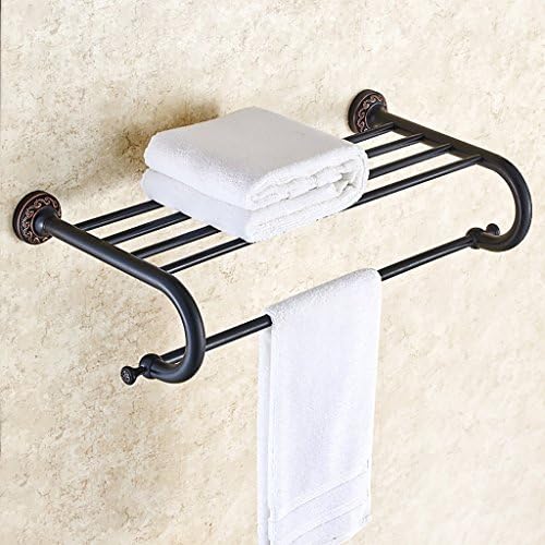 Omoons kupaonski ručnik željeznički ručnik, zidni ručnik za ručnik police za pošiljke, mesing