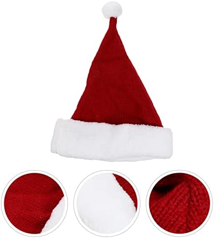 GALPADA plišani Santa šešir Božić Unisex plišani šešir Nova godina šešir Red Fluffy Božić Santa šešir Božić