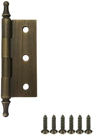 Woogim 2 kom) 2x1,53 inčni sklopivi antikni šarki, vintage stil ormar za vrata vrata za drvene kutije ormar