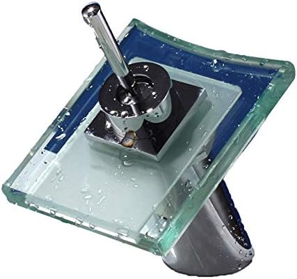 XYYXDD Moderna LED boja Staklena staklena voda za vodu Vruća i hladna voda Keramički ventil Jednostruka