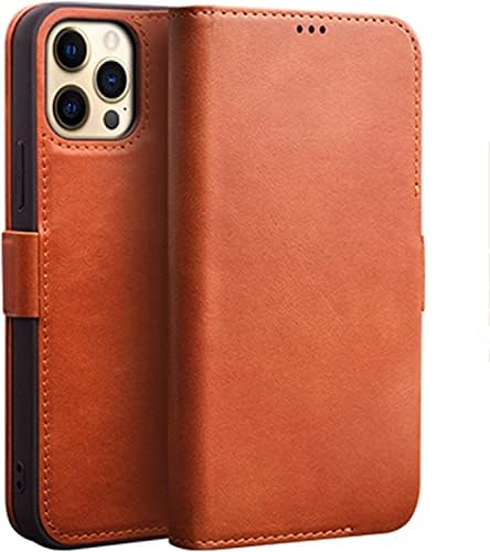 Coepmg novčanik slučaj za iPhone 12 Mini / 12/12 Pro/12 Pro Max prave kože Folio telefon poklopac sa Slot