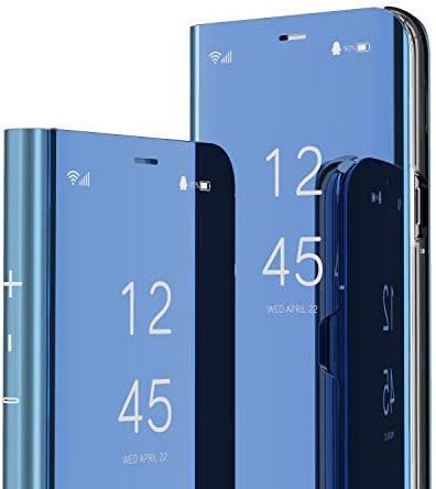 LEMAXELERS Huawei Nova 8 se Case Slim ogledalo dizajn Clear View Flip Bookstyle Ultra Slim protecter Shell