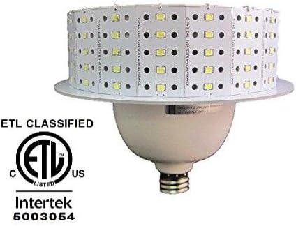 AMATRON ETL LED garažna lampa 30W E26 Srednja 100~277VAC 5000k dnevna svjetlost, Aluminijska iverica + dizajn