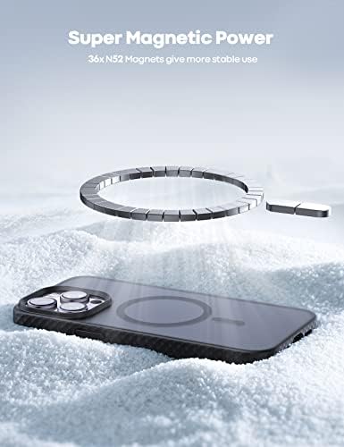 Lamicall magnetska futrola za iPhone 14 pro max - magnet futrola za magsafe [anti-klizanje] [MIL-CLASS Airbag
