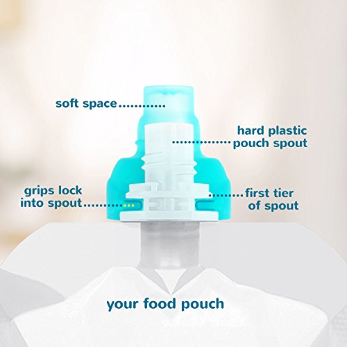 Choomee SoftSip vrhovi torbica za hranu | narandžasta Aqua + ljubičasta putna torbica / spriječite prolijevanje
