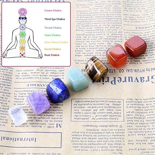 Yingren 7 boja / set joga Životni čakra Iregularni Reiki Izlečenje kristala Kamen polirani prirodni pamtirani