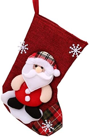 Božićne čarape Trpe božićne torbe za čarape i božićne čarape za zabavu ukras i božićni crtani crveni set hummingbird vitraž