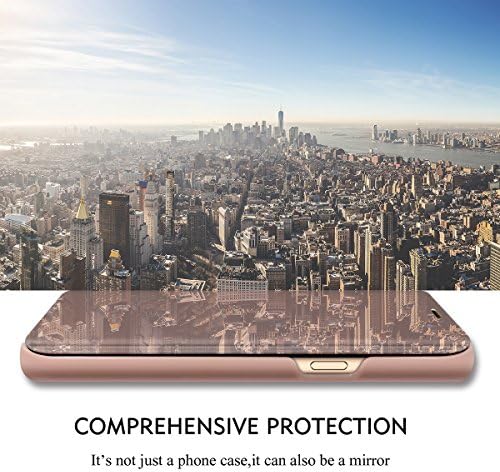 Kompatibilan sa Samsung Galaxy S8 Plus futrolom Flip kožna navlaka prozirni s-View ogledalo otporan na udarce