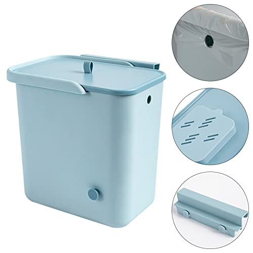 9L viseća mala kanta za smeće sa poklopcem kuhinjska kanta za kompost za pult ili ispod sudopera za ormar kupaonica spavaća soba