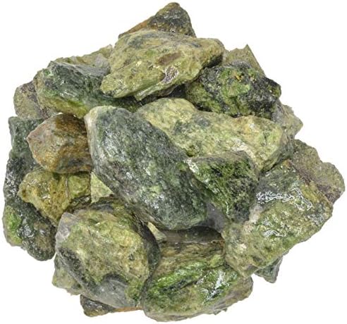 Hipnotički dragulji: 1/2 lb zelena diopside Bulk Grubo kamenje iz Afrike - sirovi prirodni kamen kristali