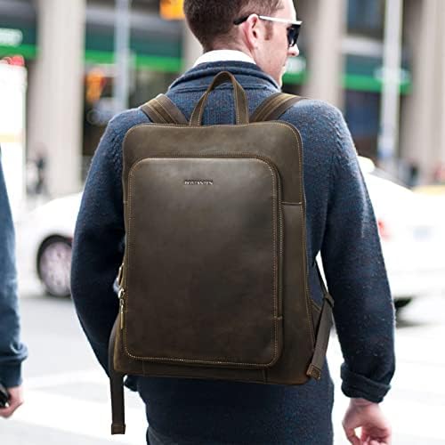BOSTANTEN muški ruksak za Laptop od prave kože 15,6 inča torba za računar za poslovna Radna putovanja Dnevni