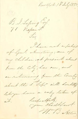 William Backhouse Astor autogram pismo potpisano ALS