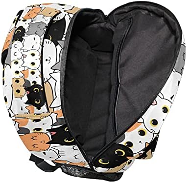 Mcchiver Slatke mačke ruksaci za školsku putni baksak za laptop sa džepom za boce vode Lagana podesiva kopča