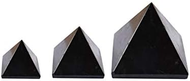 Blessill Fleaning Solid Black Obsidian Pyramid Feng Shui Spiritual Reiki Prirodna kamena Crystal Therapy