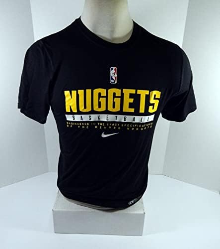 2020-21 Denver Nuggets Igra Polovna majica za crnu obuku M DP45924 - NBA igra koja se koristi
