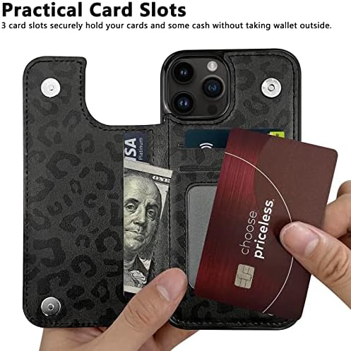 Topperfekt Flip kožna torbica za novčanik držač kartice kompatibilan sa iPhoneom 14 Pro 6.1 žene i djevojke