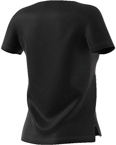 Adidas ženske majice trčanje tee značke sportskog cvijeta crna tanka fit