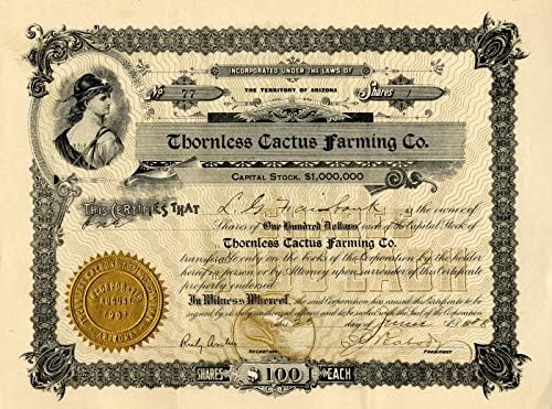 Cactus Farming Co Bez Trna. - Certifikat Zaliha