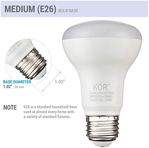 KOR 7W LED R20 reflektor 5000k svijetlo Bijela sijalica , zatamnjiva, 525 lumena, standardna baza E26, BR20