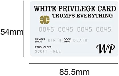 NC 5kom WP lažna kreditna kartica, 3D PVC bijele poslovne kartice novčanika rođendanski pokloni, smiješna