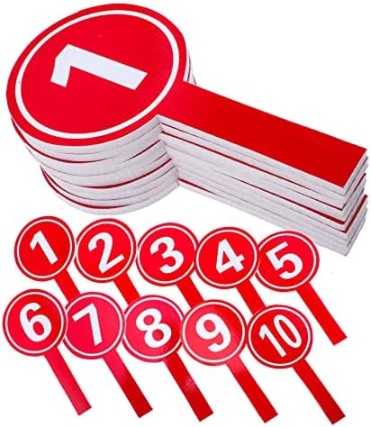 Veemoon 10kom držeći brojčanu tablicu pjenasto Crvene bodovne ploče rukuju lopaticama za rezultate takmičenje