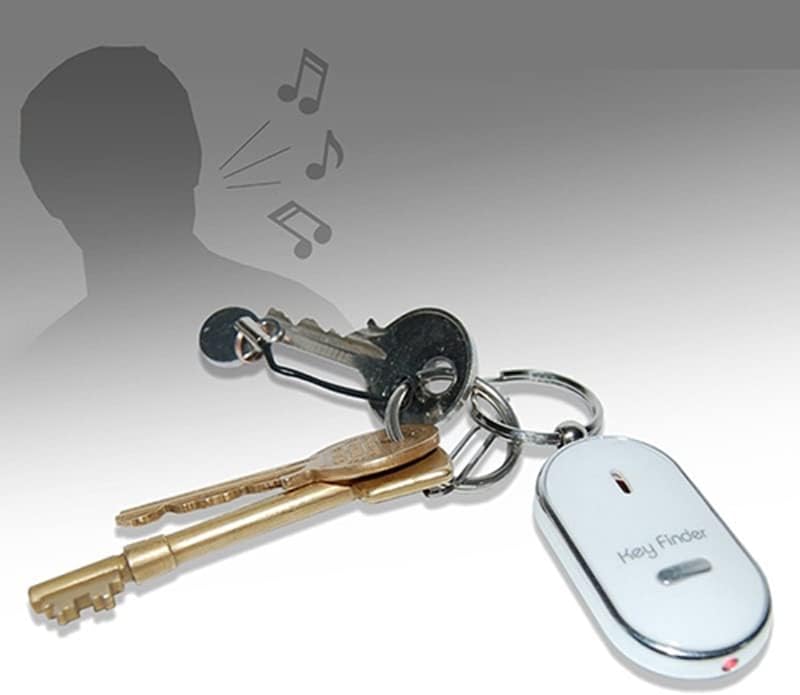 Walbest Key Finder Privjesak Za Ključeve, Whistle Key Finder Treperi Pisak Daljinski Izgubljeni Privjesak Za Ključeve Crni