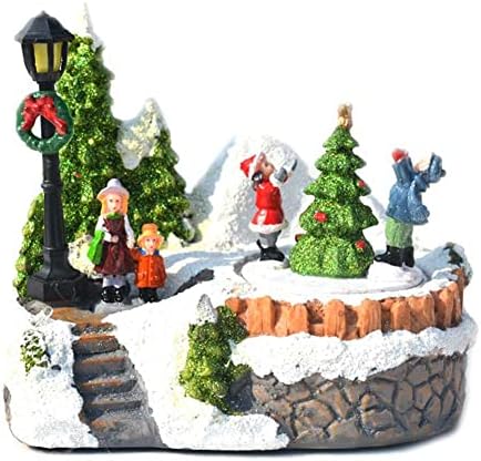 JKLL božićna sela kip božićne ukrase kuće Božićne scene ukrasi unutarnji ukrasi i božićni seoski prikaz
