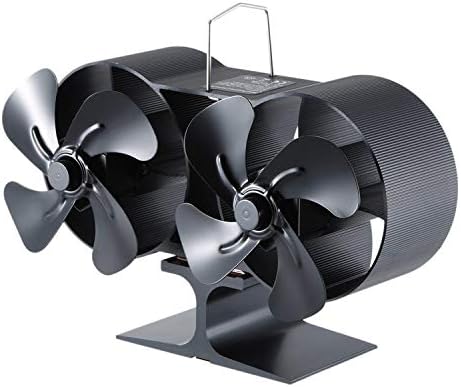 GoolRC 8-oštrica Dvostruka glava peć na drva ventilator Mini kamin ventilator za peć za vazduh za drvo /