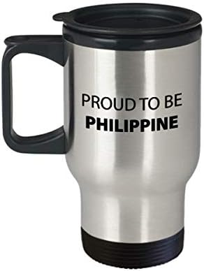Philippine 14oz izolirana putna krigla ponosna je jedinstvena inspirativna sarkazma za filipinu