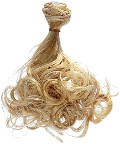 Yaptes lutka Wig DIY pribor za lutke, 15cm kovrčava sintetička vlakna duga kosa visoka temperatura modna