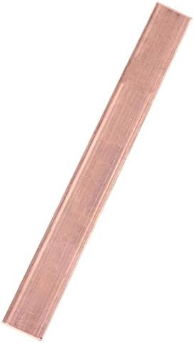 YUESFZ Lim od čistog bakra 1kom 100mm / 3.9 inch T2 CU Metal Flat Bar DIY metalni zanati debljine:3mm folija