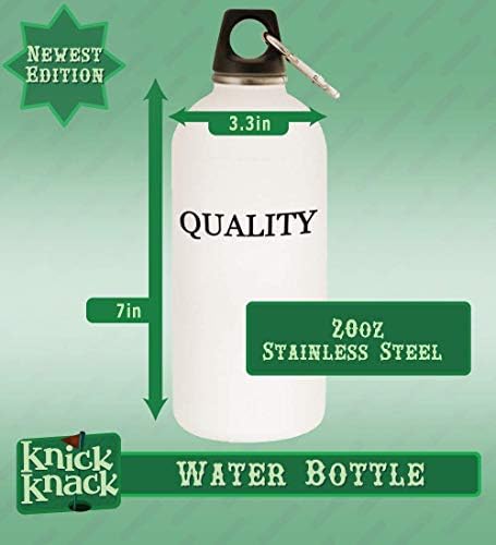 Knick Klack Pokloni 51 ili poprsje - 20oz boca vode od nehrđajućeg čelika sa karabinom, bijelom bojom