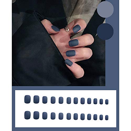 Xerling 24kom mat lažni nokti kratki kvadratni akrilni nokti umjetnost za žene svakodnevno nošenje prsta