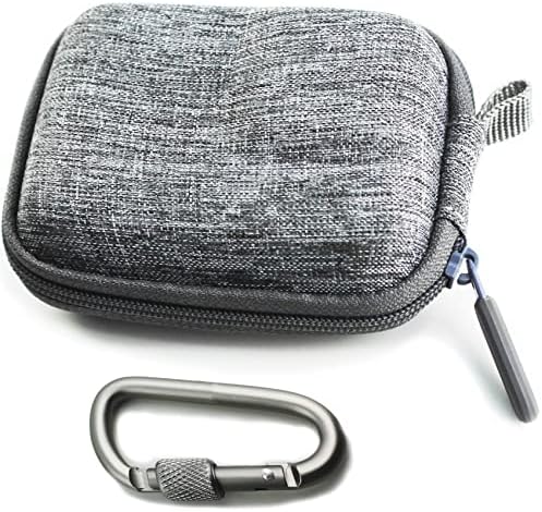 OKFUN siva tkačka Mini torbica za nošenje za GoPro Hero 11/10/9/8/7//6/5 Crna,Hard Shell putna torbica za