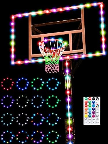 LED košarkaški Obruč 16 boja svjetlosni Set sjaj u tamnoj košarkaškoj mreži sa 16 boja košarkaški Obruč