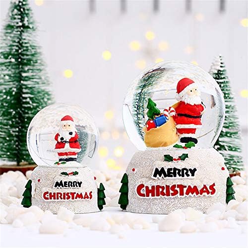 ZJDU Božić užarena kristalno staklena lopta, božićne snježne globusne muzičke kutije, dekoracija i poklona