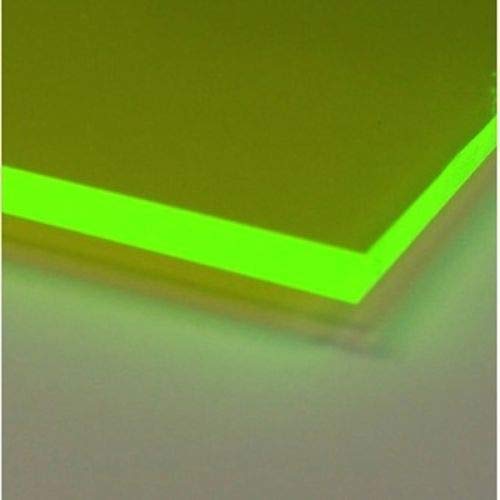 1/8 zeleni Neonski fluorescentni akrilni pleksiglas 24 x12 liveni 3mm debljine nominalne veličine AZM