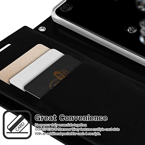 Goospery Mansoor novčanik dizajniran za Galaxy S20 Ultra slučaj [9 slota za kartice+2 dodatni bočni džep]
