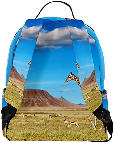VBFOFBV ruksak za laptop, elegantan putni ruksak casual paketa za ramena za muškarce za muškarce, afrički savannah životinjski žiraf