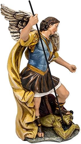Renesansna kolekcija Joseph's Studio Roman Exclusive St. Michael Arhangel Pobedivši sotona figurica, 7,25