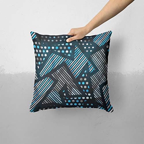 Iirov Sažetak Crno-plavi preklapanje - Custom Dekorativni dekor Kućni dekor Instalorni ili vanjski jastuk