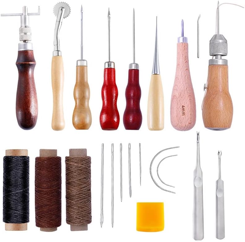 15pcs / set kože za obrtni otvor alata za šivanje šivanja Radni šivanje sedla Groover DIY kože Alat - Kozmetički