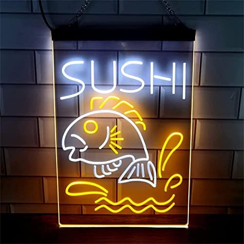 DVTEL Sushi Fish Shop Neon Poznati LED modeliranje svjetlo svjetlosne slova Akrilna ploča Neon Dekorativna