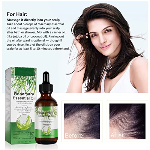 Pure Rosemary ulje-Rosemary Serum za rast kose, gubitak kose &Tretman za stanjivanje kose, Serum za kosu,