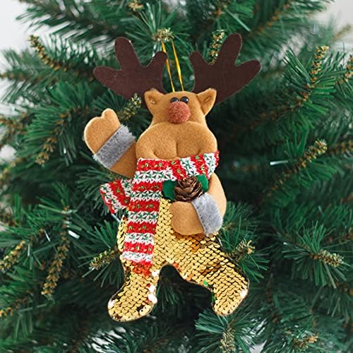 Božićna lutka privjesak božićno drvce crtani privjesak privjesak flip sekvenca lutka privjesak Crystal Star
