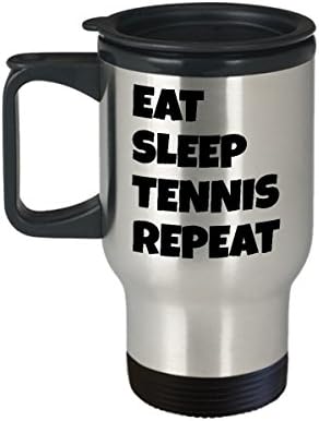 Teniski kava Putnička krigla Najbolji smiješni jedinstveni teniser čaj čaj savršena ideja za muškarce žene jedu tenis za spavanje
